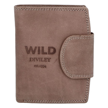 Pánska kožená peňaženka taupe - WILD Soul