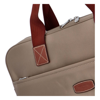 Luxusná taška na notebook svetlá taupe - Hexagona 171176
