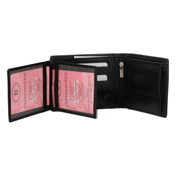 Kožená pánska čierna peňaženka - Tomas ItParr Detail