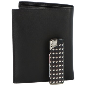 Pánska kožená peňaženka čierna - Delami Giselmar