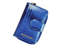 Dámska kožená malá peňaženka modrá - Gregorio Manuella