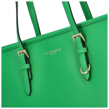 Dámska elegantná kabelka cez rameno zelená - FLORA&CO Viola