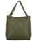 Dámska kožená kabelka cez plece tmavo zelená - ItalY Neprolis