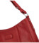 Dámska kožená kabelka cez rameno červená - Katana Lavana