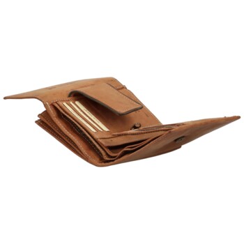 Pánska kožená peňaženka camel - Wild Roben