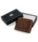 Pánska kožená peňaženka hnedá - Diviley Steig Lev