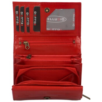 Dámska kožená peňaženka červená - Bellugio Milada
