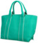 Dámska kabelka do ruky mentolovo zelená - Potri Periss