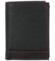 Pánska kožená peňaženka čierno/červená - Bellugio Eddie