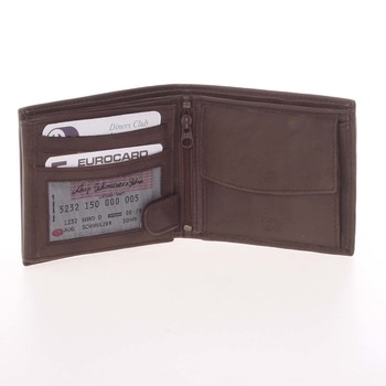 Pánska kožená peňaženka hnedá - Delami Five