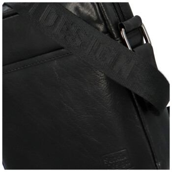 Pánska kožená crossbody taška čierna - SendiDesign McRion
