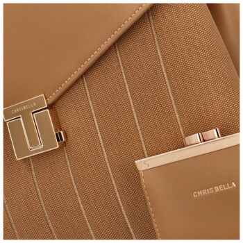 Dámska kabelka do ruky camel - Chrisbella Luisina