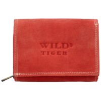 Dámska kožená peňaženka červená - Wild Tiger Donalda