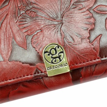 Dámska kožená peňaženka červená - Gregorio Leriana