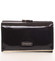 Jedinečná dámska lakovaná kožená peňaženka čierna - Lorenti 55020SH