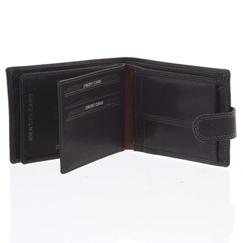 Obľúbená pánska kožená peňaženka čierna - SendiDesign Igeal