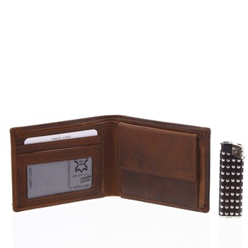 Pánska kožená peňaženka hnedá - Tomas Bushel