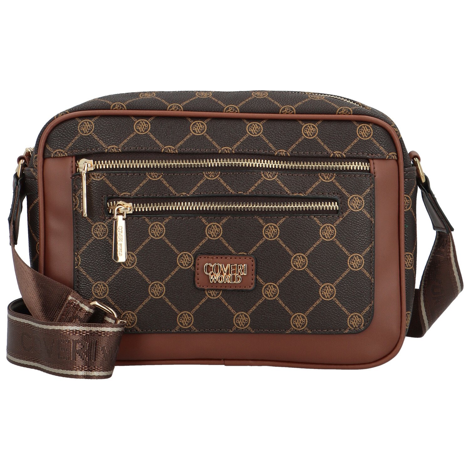 Dámska crossbody kabelka coffee - Coveri Joxelin