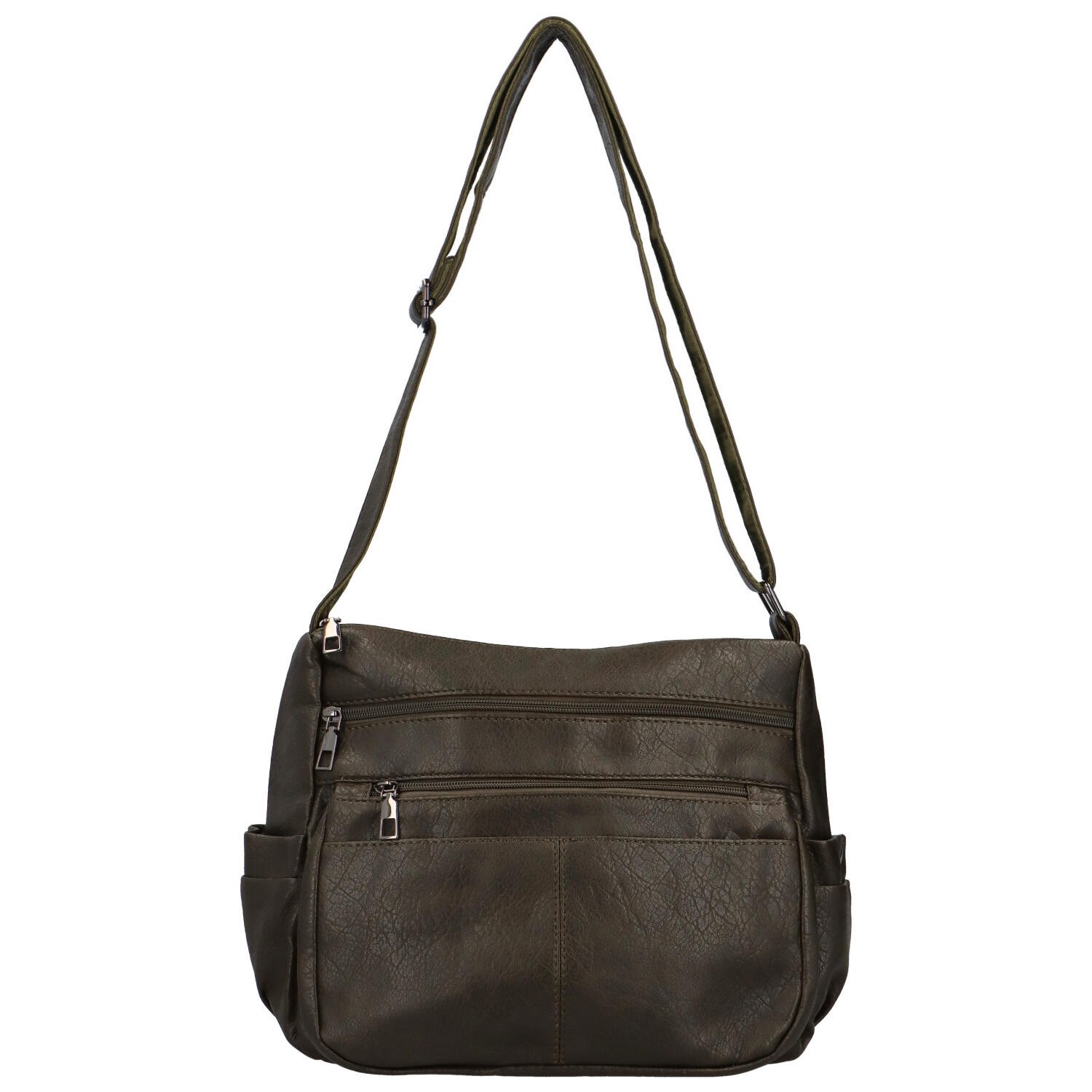 Dámska crossbody kabelka army-zelená - MaxFly Florika