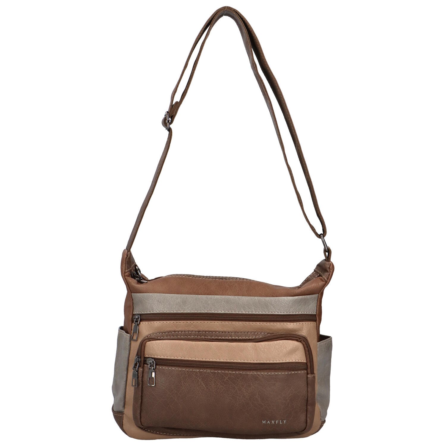 Dámska crossbody kabelka taupe - MaxFly Fiorella