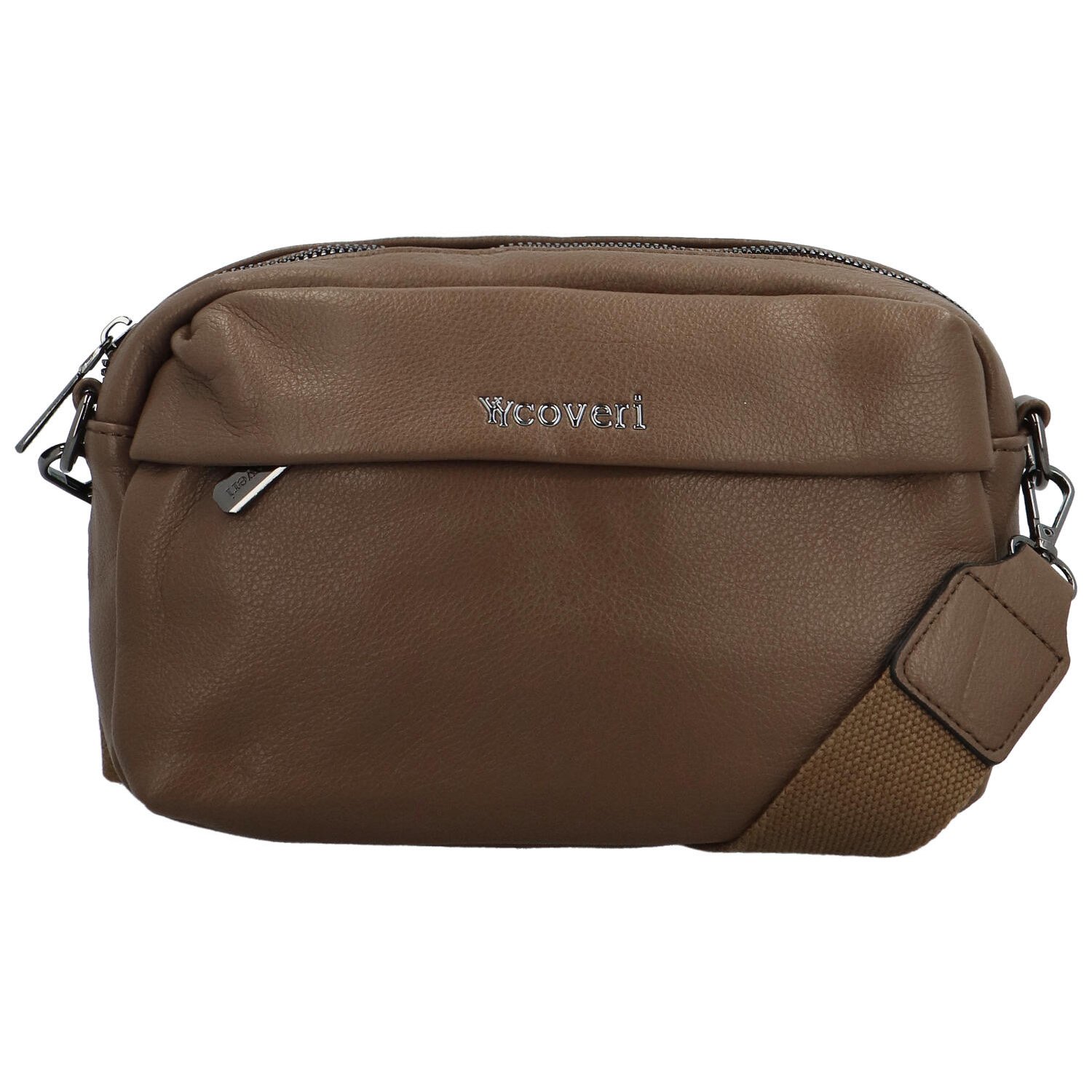 Dámska crossbody kabelka tmavo hnedá new - Coveri Liliana