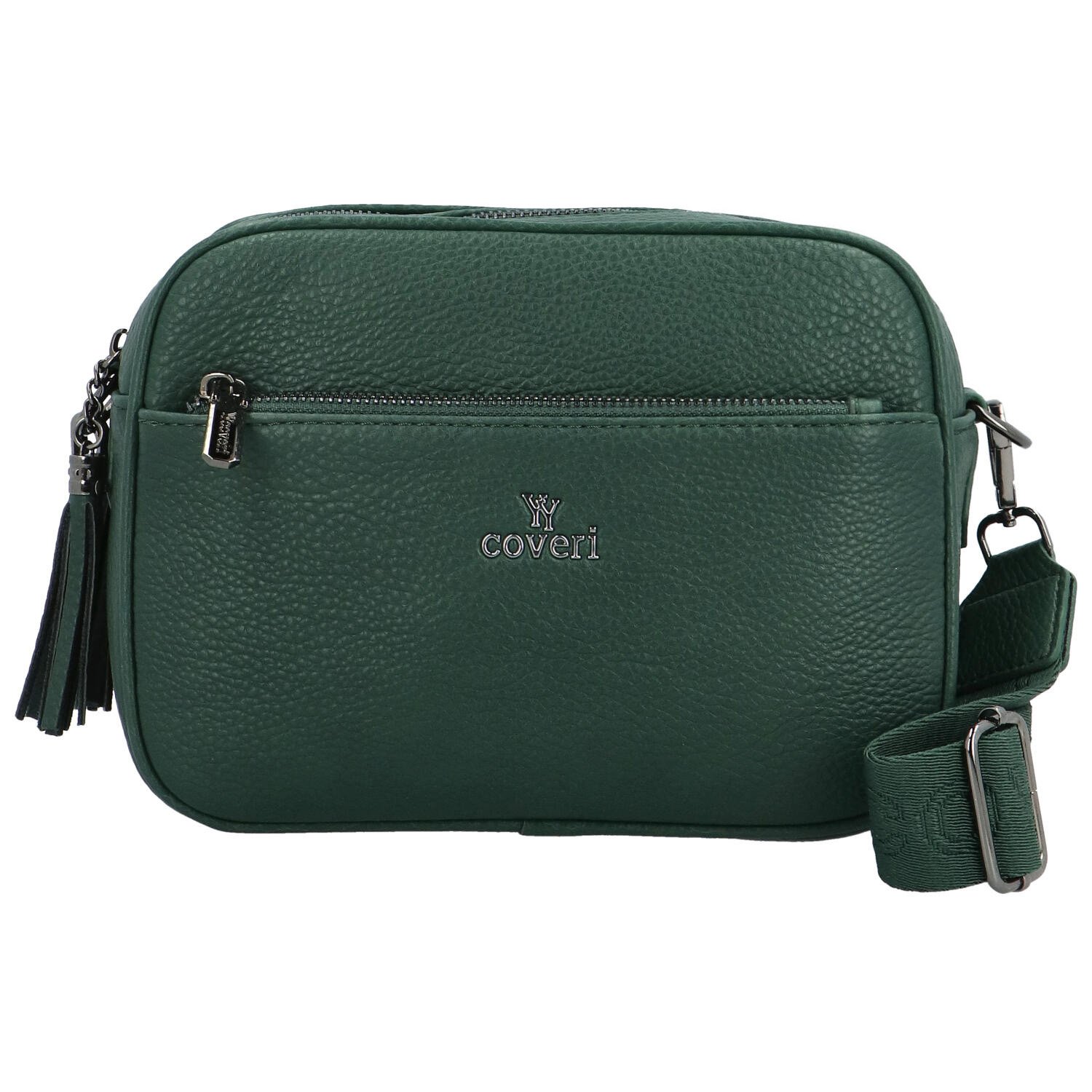 Dámska crossbody kabelka tmavozelená - Coveri Tyris