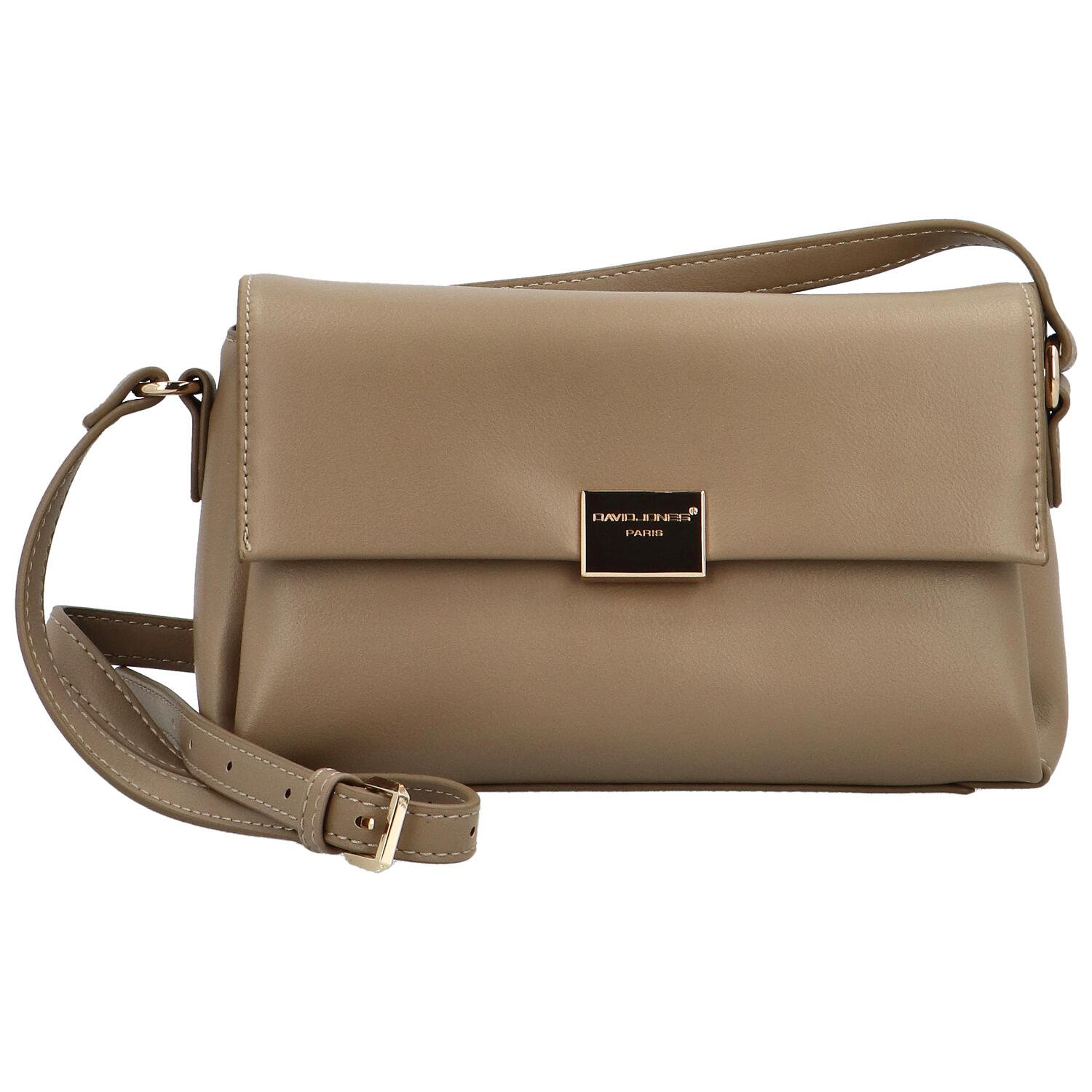 Dámska crossbody kabelka taupe - David Jones Ilena