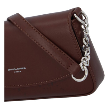 Dámska crossbody kabelka tmavo hneda - David Jones Tallma