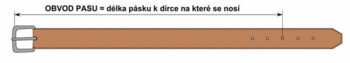 Pánsky kožený opasok čierny - PB Adami 105