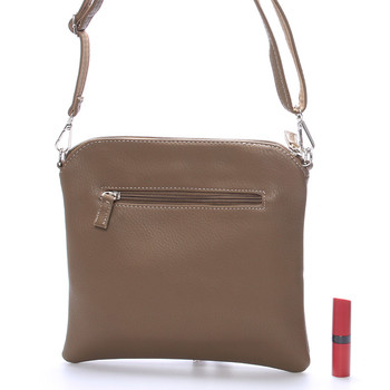 Originálna dámská crossbody kabelka tmavá camel - David Jones Sanna