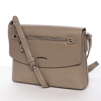 Menšia módna crossbody kabelka khaki - David Jones Azalea