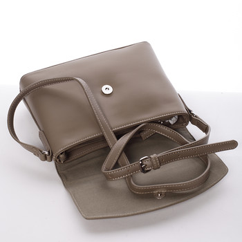 Menšia módna crossbody kabelka khaki - David Jones Azalea