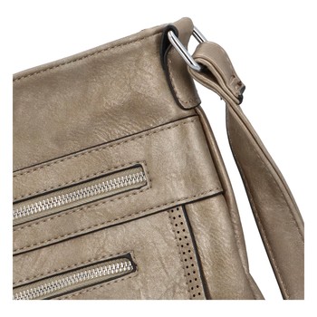 Moderná stredná crossbody kabelka bronzová - Delami Karlie