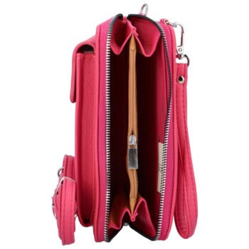 Dámska crossbody kabelka fuchsiová - Paolo bags Oresta