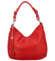 Dámska kožená kabelka cez rameno červená - Delami Fineska