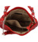 Dámska kožená kabelka cez rameno červená - Delami Fineska