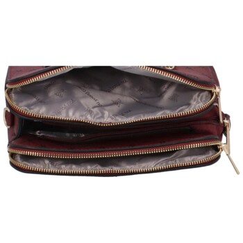 Dámska crossbody kabelka vínová - Coveri Lindena