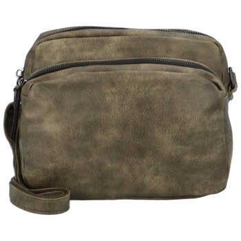 Dámska crossbody kabelka khaki - Paolo bags Denerie