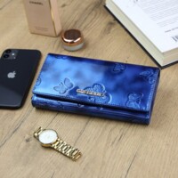 Dámska kožená peňaženka modrá - Gregorio Encarnico