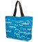 Látková plážová taška svetlo modrá - Just Glamour