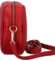 Dámska kožená crossbody kabelka malinovočervená -  ItalY Kriane G