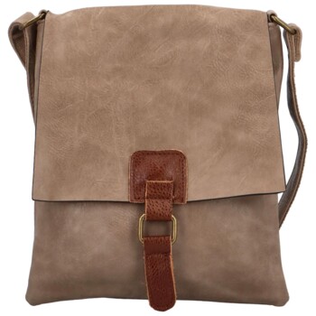 Dámska crossbody kabelka svetlohnedá - Paolo bags Siwon