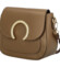 Dámska kožená crossbody kabelka khaki - Delami Pretty