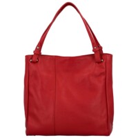 Dámska kožená kabelka cez rameno červená - ItalY Neprolis