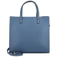 Dámska kožená kabelka do ruky džínsovo modrá - Delami Silvia