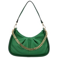 Dámska kožená kabelka na rameno zelená - Delami Rozita