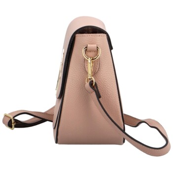 Dámska kožená crossbody kabelka staroružová - Delami Pretty