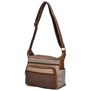 Dámska crossbody kabelka taupe - MaxFly Fiorella