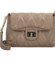 Dámska crossbody kabelka taupe - David Jones Faina