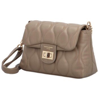 Dámska crossbody kabelka taupe - David Jones Faina